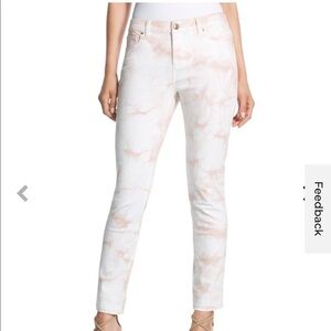 Chico’s So Slimming Tie-Dye Ankle Crop Jeans 0/4